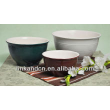 high quality colorful solid ceramic bowl